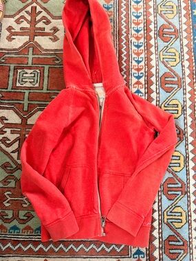 Crewcuts Bright Red Zip-Up Hoodie